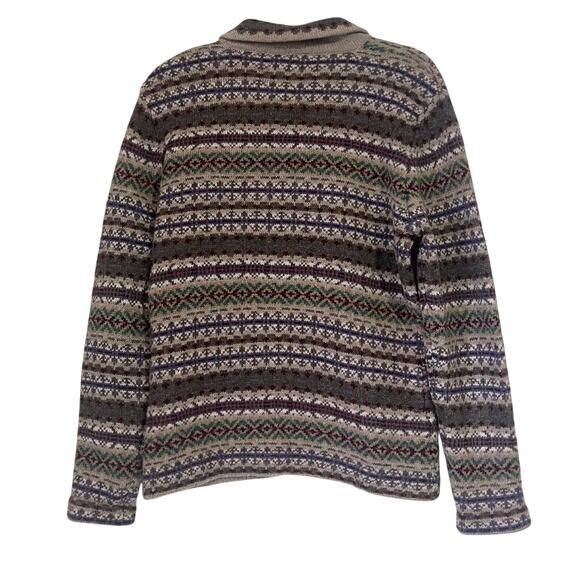 SKYR Vintage 100% Lambs Wool Nordic Cardigan in Multi Size M - Picture 4 of 12